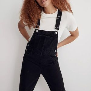 Madewell Straight-Leg Overalls in Lunar Wash, size S, NWT